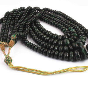 4 Strands Of Genuine Emerald Necklace - Smooth Rondelle Beads - Rare & Natural Necklace - Stunning Elegant Necklace - BRU122 - Tucson Beads