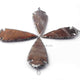 4 Pcs Jasper Arrowhead Oxidized Silver Plated Single Bail Pendant - Electroplated With Silver Edge - 89mmx35mm AR127 - Tucson Beads