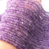 1 Strand Amathyst Smooth Heishi Wheel Briolettes - Gemstone Briolettes  - 4 mm-6mm-13 Inches BR01249
