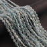 1  Long Strand Aquamarine Faceted Briolettes - Cushion Shape Briolettes  6mm-7mm -14 Inches BR02666