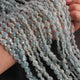 1  Long Strand Aquamarine Faceted Briolettes - Cushion Shape Briolettes  6mm-7mm -14 Inches BR02666 - Tucson Beads