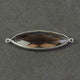 7 Pcs Smoky Quartz Faceted 925 Sterling Silver Marquise  Shape Double & Single  Bail Connector & Pendant 41mmx13mm & 39mmx13mm- SS497 - Tucson Beads