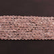 2 Strands Rose Quartz Faceted  Briolettes- Coin Shape Beads 6mm 12 Inches BR920 - Tucson Beads