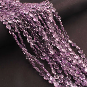1  Long Strand Pink Amethyst   Faceted Briolettes - Cushion Shape Briolettes  6mm-7mm -14 Inches BR02661 - Tucson Beads