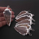7 Pcs Jasper Arrowhead 925 Silver Plated Single Bail Pendant -  Electroplated With Silver Edge - 60mmx30mm AR111 - Tucson Beads