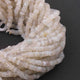1 Strand White Moonstone  Smooth Heishi whell Briolettes - Gemstone Briolettes  -5mm 13 Inches BR01212 - Tucson Beads