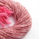 5 Strands Pink Rutile  Gemstone Balls, Semiprecious beads Faceted Gemstone Jewelry 3mm- 13 Inches  RB0061 - Tucson Beads