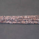 5 Strands Natural Rare Rhodochrosite Silver Coated Micro Faceted Tiny Rondelles - 2mm 13 Inches Long RB273 - Tucson Beads
