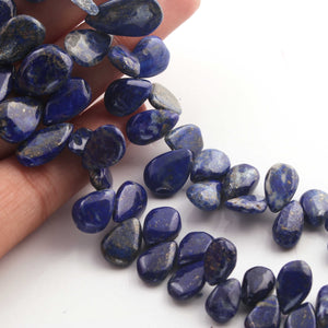 1 Strand Lapis Lazuli Faceted Pear Briolettes - Lapis Beads 16mmx12mm-10mmx6mm 9 Inches BR3938 - Tucson Beads
