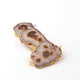 3 Pcs Brown Druzzy 24k Gold Plated  Connector - Electroplated Gold Druzy -63mmx34mm-56mmx39mm DRZ232 - Tucson Beads
