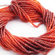 1 Long Strand Orange Zircon Gemstone Rondelles - Gemstone beads Rondelles - 3mm 13 inch RB0170 - Tucson Beads