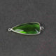 5 Pcs Peridot Faceted 925 Sterling Silver Dagger Shape Double Bail Connector 34mmx13mm- SS212 - Tucson Beads