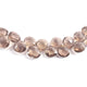 1  Strand Smoky Quartz Faceted Briolettes -Heart Shape  Briolettes - 6mm-8mm - 8 Inches BR02627 - Tucson Beads