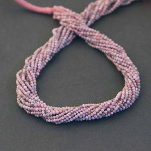 1 Strand Natural Rare Pink Silverite Micro Faceted Tiny Rondelles - 2mm 13 Inches Long RB274 - Tucson Beads