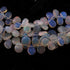3 Strands Natural Ethiopian Opal Smooth Pear Briolettes - Welo Opal Pear Shape Beads 4mmx3mm-10mmx8mm 7.5 Inch BRU057