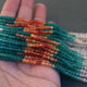 5 Strands Mix Stone Faceted Rondelles Beads --Multi Stone Roundle beads 4mm 13 Inches RB425 - Tucson Beads