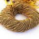 5 Strands Gold Pyrite Tiny Micro Faceted Beads, Small Beads, Small Gold Beads 2mm 13 Inches RB239 - Tucson Beads