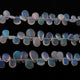 3 Strands Natural Ethiopian Opal Smooth Pear Briolettes - Welo Opal Pear Shape Beads 4mmx3mm-10mmx7mm 8 Inch BRU063 - Tucson Beads