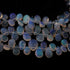 3 Strands Natural Ethiopian Opal Smooth Pear Briolettes - Welo Opal Pear Shape Beads 4mmx3mm-10mmx8mm 8 Inch BRU058