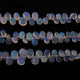 3 Strands Natural Ethiopian Opal Smooth Pear Briolettes - Welo Opal Pear Shape Beads 4mmx3mm-10mmx8mm 8 Inch BRU058 - Tucson Beads
