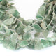 1 Strand Green Strawberry Quartz  Faceted Briolettes - Assorted Shape Briolettes , Jewelry Making Supplies 16mmx16mm-30mmx16mm 11.5 Inches BR01922 - Tucson Beads