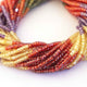 5 Strands Multi Zircon Faceted Rondelles- Finest Quality Zircon Rondelles Beads 3mm 14 inch strand RB224 - Tucson Beads