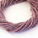 1 Strand Gorgeous Genuine Natural Rare Dark Pink Silverite Micro Faceted Tiny Rondelles - 2mm 13 Inches Long RB269 - Tucson Beads