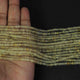 5 Strands Golden Rutile Faceted Rondelles,Round Beads,Gemstone Beads 3mmx4mm 13 Inches RB362 - Tucson Beads