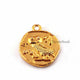 10 Pcs Designer Gold Plated Copper Victoria Queen/King Pendant - Victoria Coins Charm - Copper Round Pendant 23mmx19mm GPC0027 - Tucson Beads