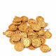 10 Pcs Designer Gold Plated Copper Victoria Queen Pendant - Victoria Coins Charm - Copper Round Pendant 15mmx18mm GPC0026 - Tucson Beads