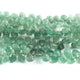 1  Strand Green  Strawberry Faceted Briolettes - Pear Shape Briolettes -6mmx8mm-6mmx11mm - 8 Inches BR02638 - Tucson Beads