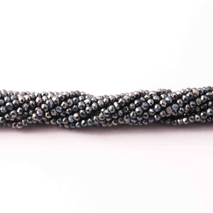 5 Strands Purple Mystic Pyrite Faceted Sparkling Finest Quality Rondelles 3mm-4mm 14 inches long strand RB153 - Tucson Beads