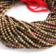5 Strands Unakite  Gemstone Balls , Ball beads Faceted Gemstone Jewelry 3mm- 13 Inches  RB0282 - Tucson Beads