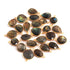 11 Pcs Labradorite 24k Gold Plated Faceted Assorted Shape Pendant---Labradorite Pendant 18mmx11mm-24mmx17mm PC365