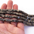 AAA Black Pyrite Smooth Heishi Beads - Flat Thin Plain Beads 5mm-6mm Beads RB038