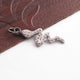 1 Pc Pave Diamond Snake Charm Pendant ,925 Sterling Silver Charm,Pave diamond Finding, 30mmx10mm SJPDC002 - Tucson Beads