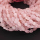 1 Long Strand Rose Quartz  Smooth Briolettes -Oval Shape Briolettes -7mmx7mm, 12mmx7mm- 13 Inches BR01387 - Tucson Beads