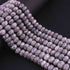 1 Strand Grey Moonstone Silver Coated Faceted Briolettes - Rondelles Beads 9mm-10mm 8 Inches BR1166