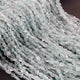 1 Long Strand Aquamarine  Smooth Briolettes -Oval Shape Briolettes -8mmx7mm-5mmx4mm , - 13 Inches BR01389 - Tucson Beads