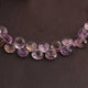 1  Long Strand Ametrine Faceted Briolettes  - Heart Shape Briolettes 8mm-8.5 Inches BR02644 - Tucson Beads