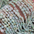 1 Long Strand Green Opal  Smooth Briolettes - Oval Shape Briolettes -6mmx5mm-9mmx6mm - 13 Inches BR01384