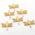 10 Pcs Beautiful butterfly 24K Gold plated on Copper,Great  Single Bail connector jewelry Making BulkLot 22mmx27mm GPC1015