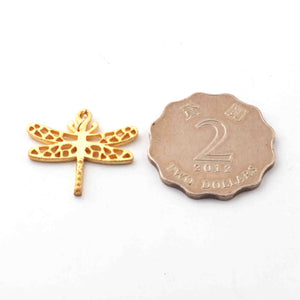 20 Pcs Beautiful butterfly 24K Gold plated on Copper,Great  Single Bail connector jewelry Making BulkLot 22mmx27mm GPC1015 - Tucson Beads