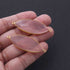 2 Pcs Rose Quartz  24k Gold Plated Faceted Marquise Shape Connector -  Rose Quartz Bezel Connector 46mmx17mm PC005