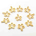 20 Pcs Gold Plated Designer Flower Charms Pendant , Beautiful Gold Flower Charm Pendant, Jewelry Making Supplies 17mmx11mm Bulk Lot GPC1019
