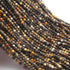 AAA Bumble Bee Jasper Micro Faceted 3mm  Beads -RB0440