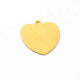 10 Pcs Designer 24k Gold Plated Heart Charm ,Copper Design Pendant ,Jewelry Making 19mmx17mm GPC480 - Tucson Beads