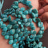 1 Strand Natural Sleeping Beauty Turquoise Faceted Big Size Pear Drop Briolettes - Arizona Turquoise Pear -6mmx8mm-14mmx10mm 8 Inches BR02642