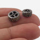 1 Pc  Two Step Multi Sapphire 925 Sterling Silver Large Hole Rondelles Beads - 10mm-8mm  PDC016 - Tucson Beads