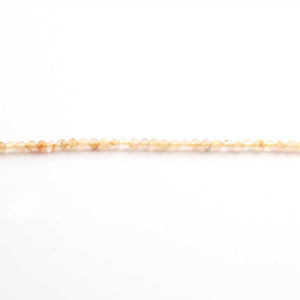 5 Strands Golden Rutile  Gemstone Balls, Semiprecious beads- Faceted Gemstone Jewelry 3mm-13 Inches RB0025 - Tucson Beads